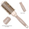 BANGMENG Round Barrel Anti-Static Hair Brush with Boar Bristles, Nano