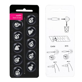 MiniFit Open Dome 10mm Ear Tips for Oticon Hearing Aids with Multifunction Cleaning Brush Tools Kit