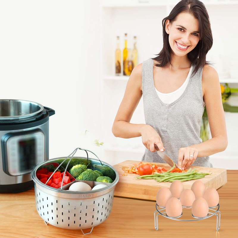 Haswe Steamer Basket for instant Pot Pressure Cooker, Accessories Set