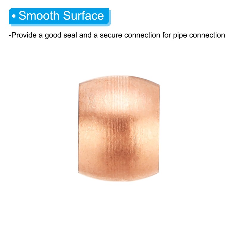PATIKIL 6mm Tube OD Compression Sleeves Ferrules, 6pcs Copper Ferrule