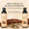 Aceite De Ricino Negro Jamaicano 100% Puro: Cuidado Del Cabe