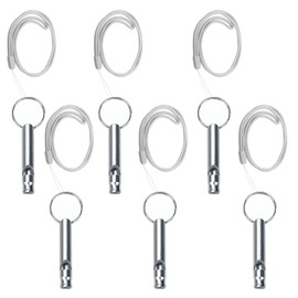 LIANRISES 6pcs Dog Training Whistles For Recall, Silent Dog Whistle To Stop Barking, Alloy Behavior Aids Control Tool, with 6pcs Lanyard