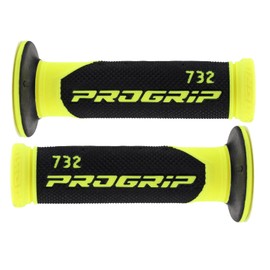 Progrip 732 Road Handlebar Grips with Area1 Sticker Black / Yellow