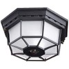 Globe Electric HZ-4300-BK Ceiling Motion Light, Black, Bulb Not Included