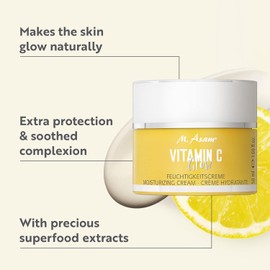 M. Asam VITAMIN C Glow Face Cream (50ml) – Vitamin C Moisturiser for Radiant Skin, Hydrating Face Care Cream, Vegan Skincare for Smooth & Perfect Skin