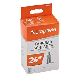 Prophete Bicycle Inner Tube 24 x 1.75/24 x 2.125 Inches (47/57 507) Prophets Bicycle Inner Tube 24 x 1.75/24 x 2.125 Inches (47/57 507), 0181 Black, L