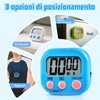 3 Pezzi Timer da Cucina Digitale con 3 Colori, Timer