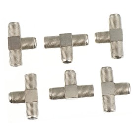 WHAMVOX 10pcs Type Coax Splitters Way Female Adapter for Tv Signal Distribution Easy Installation for Cable Tv Cctv and Antenna Systems Plated for Corrosion Resistance
