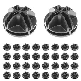 MEETOOT 32PCS 3.6cm Diameter Plastic Storage Cube Connectors Organiser Snap Wire Cube Connector Suitable for Wire Cube Modular Closet Wire Shelving Units