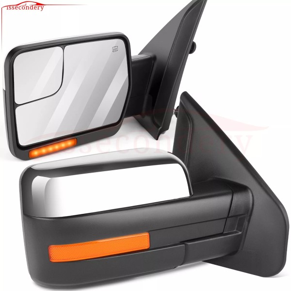 issecondery For 2004-2014 Ford F-150 Power Heated Puddle Light Signal