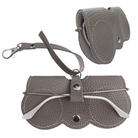 Nounex21 - Premium Sunglasses Protective Case, Portable Glasses Case, Fashion Sunglasses Holder, Soft PU Leather, 12 Colors, navy