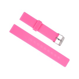 uxcell Soft Rubber Watch Band 16mm Width Replacement Silicone Watch Strap Hot Pink