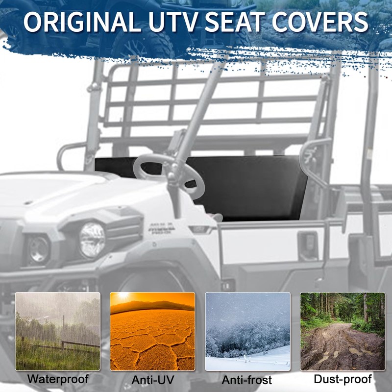 Front Bench Seat Cover Replacement for 2009-2019 Kawasaki Mule 4000