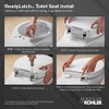 Kohler K4713-RL-7 French Curve Elongated Closed-Front Toilet Seat with Soft