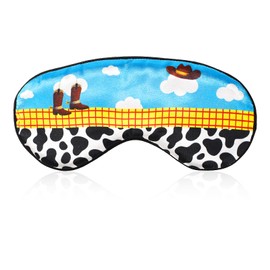 Kids Eye Mask for Sleep, Sleep Mask with Adjustable Strap Cute Cartoon Eye Cover for Kids Soft & Breathable Blindfold for Boys Girls Sleeping Travel Party Supply