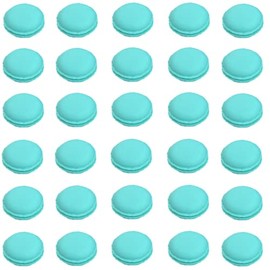 HAN SHENG 30 Pcs Cute Macaron Mini Storage Case Jewelry Box Case Container Earring Travel Organizer (Blue)