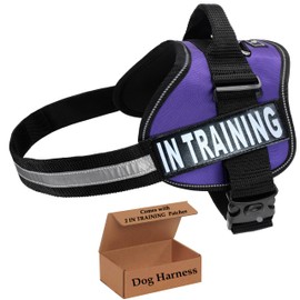 Service Dog in Training Vest - Adjustable No Pull Dog Harness with Patches. in Training Dog Vest for Service Dogs Small, Medium and Large Easy On/Off Dog in Training Harness for Service Dog Training