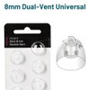 for Oticon Hearing Aid Domes, Double Vent Bass 8MM, 2