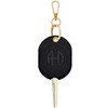 ANHBKAR Black Leather Key Cover for Broken Car Key Loop
