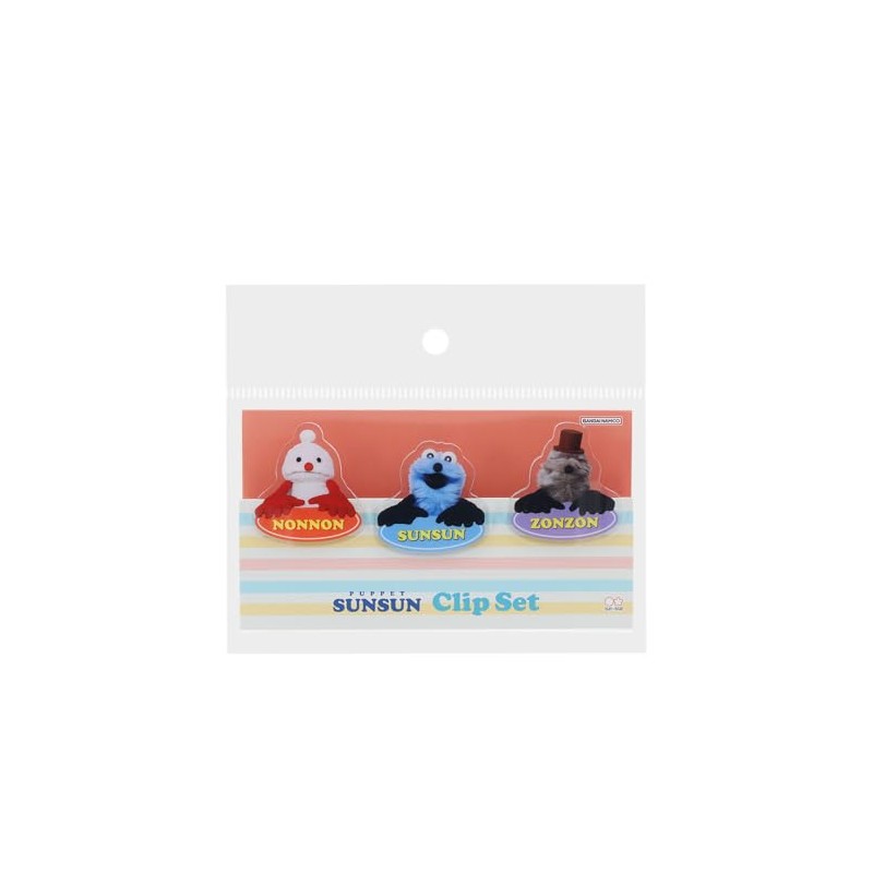 Sun-Star Stationery S3626415 Puppet Song, Goods, Clips, Set of 3,
