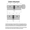 3 x Door Cylinder Lock 70 mm & 80 mm