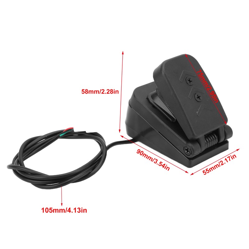 Throttle Accelerator ATV Foot Pedal Electric Speed Control Waterproof Socket