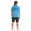 Volcom Men's Rash Guard Shirt, Tidal Blue