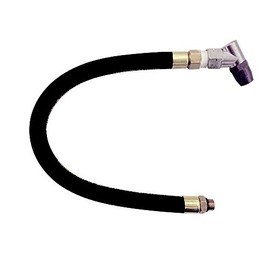 Interstate Pneumatics TW135 Angle in Tapered Chuck with 12 Inch Red Rubber Hose Whipend