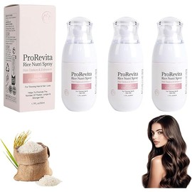 Hair Growth Spray with Rice Water - Biotin and Caffeine Formula for Thinning and Damaged Hair - Fast Absorbing, Natural Hair Thickening