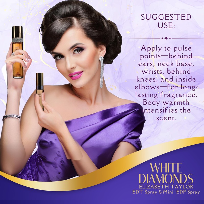 Elizabeth Taylor 4 Piece White Diamonds Fragrance Gift Set for