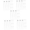 FOMIYES 5sets Women Hair Accessories Girls Hairpin Rhinestone Hairpin Wedding