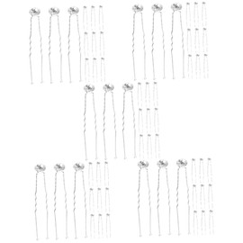 FOMIYES 5sets Women Hair Accessories Girls Hairpin Rhinestone Hairpin Wedding Hair Forks 12pcs*5