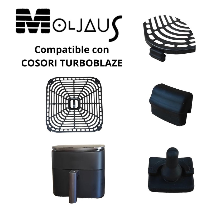 Moljaus Air Fryer Replacement Rubbers Compatible with Turboblaze (Pack of