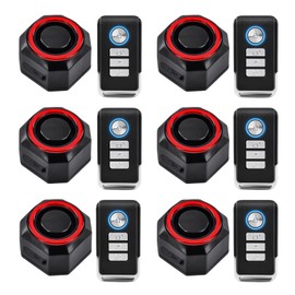 GREENCYCLE USB Charging 110dB Bike Alarm Wireless Vibration Motion Sensor, Bike Tail Light with Alarm,Bike Tail Light Alarm Rechargeable, IP65Waterproof, Suitable for Bicycles, Mountain Bikes,6PK