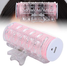 Electric Hair Rollers, USB Heated Roller, Bangs Hair Clip Roller, Self Grip Hair Curlers Rollers, DIY Hairdressing Tool Hair Styling Bang Curling Tool (Pink)