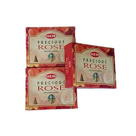 HEM Incense Precious Rose Cones Set of 3