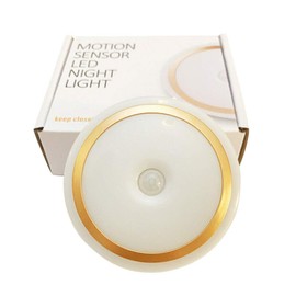 3" Motion Sensor LED Night Light for Bedroom Closet Basement Hallways | Rechargeable Light for Backlight Stairs Garage Cabinets Drawers Cupboards (White) (1 Pack)