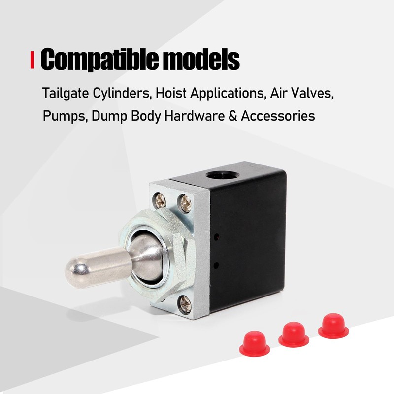 BAV020TD 3-Position Detented Neutral Lockout Toggle Valve – Compatible with