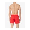 Emporio Armani Swimwear Men's Boxer Embroidery Logo Swim Trunks, Ruby