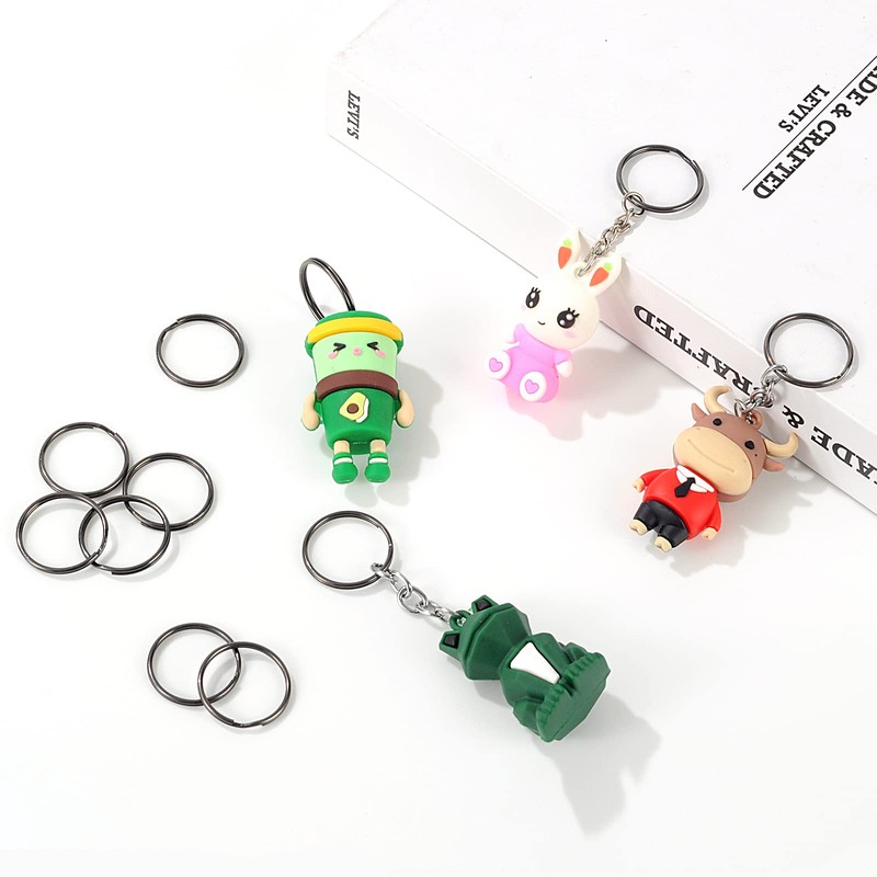 100PCS Split Key Rings Bulk for Keychain and Crafts Keychain