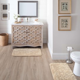 Mohawk Home Machine Washable Bath Sand 1' 11" x 3' 3" Bath Mat Perfect for Your Bathroom