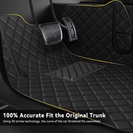 NewYYY Car Floor Mat for Dodge Challenger 2Door 2020 2021 2022,Leather Full Coverage Auto Floor Mats All Weather Luxury Floor Liners(Black,Full Set)