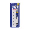 Sanwa Supply TAP-SP2116MG-1WN Power Supply Tap, 6 Outlets, 2P 3.3