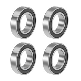 sourcing map 6903-2RS Deep Groove Ball Bearings Z2 17mm x 30mm x 7mm Double Sealed Carbon Steel 4pcs