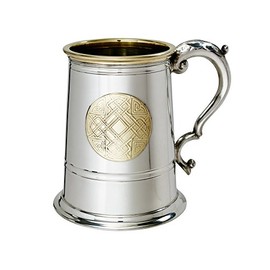 Wentworth Pewter Pewter & Brass Celtic Tankard 55ml