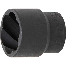BGS 5268-24 | Twist Socket (Spiral Profile) / Screw Extractor | 12.5 mm (1/2") Drive | 24 mm
