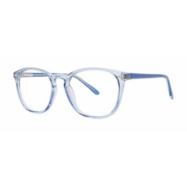 Unbranded Modern Plastics - Achieve Eyeglass Frame - Blue Crystal, 51-19-135, Round