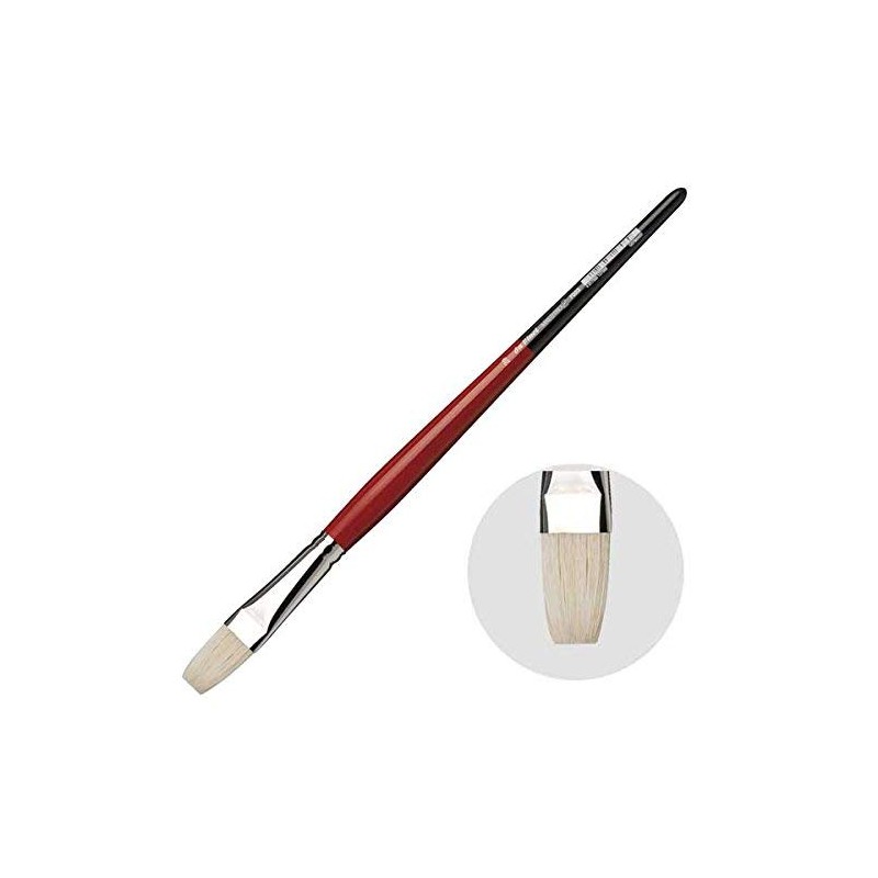 Da Vinci 7023 Series Oil Painting Brush, 20, Bristles, Red,