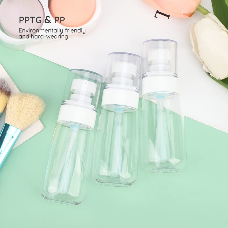 3 Pieces 30ml Dispenser Bottle Set for Essence Shampoo Conditioner,