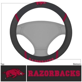 Fan Mats 14807 'University of Arkansas' Steering Wheel Cover